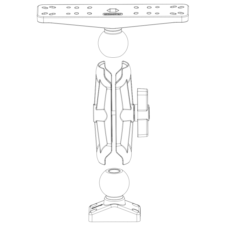 Scotty 2.25" Ball System Base