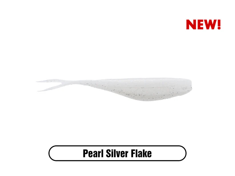 3.75" Rally Shad, Pearl Silver Flake