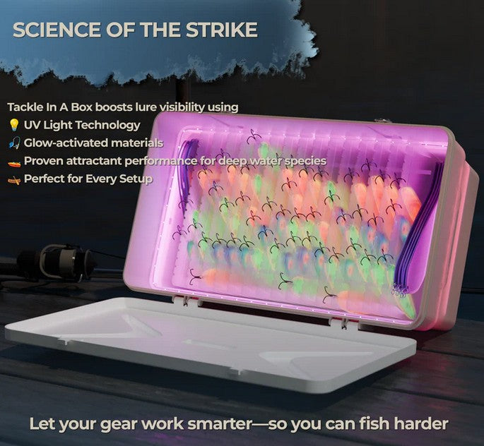 Tackle In A Box - The Ultimate UV Glow Charging Tackle Box Organizer